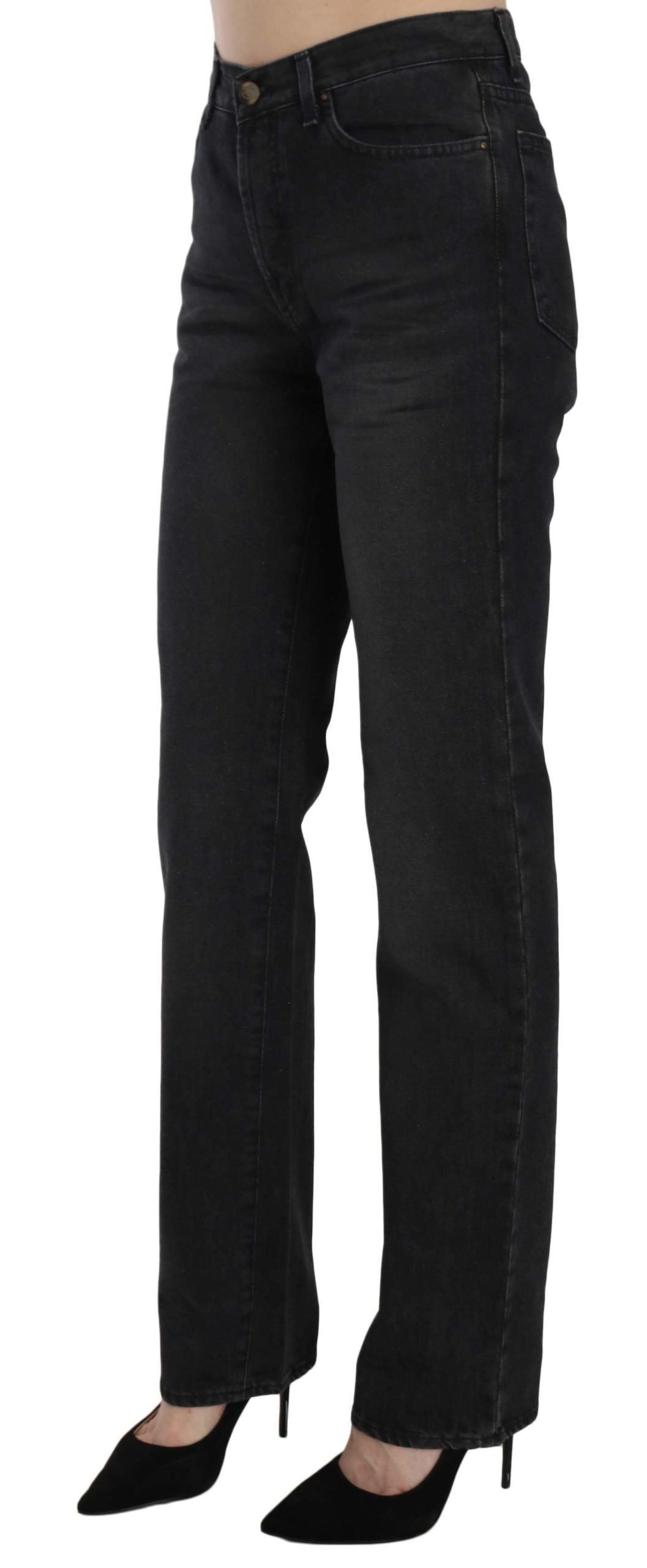  - Elevate Your Style: Chic Black High Waist Denim