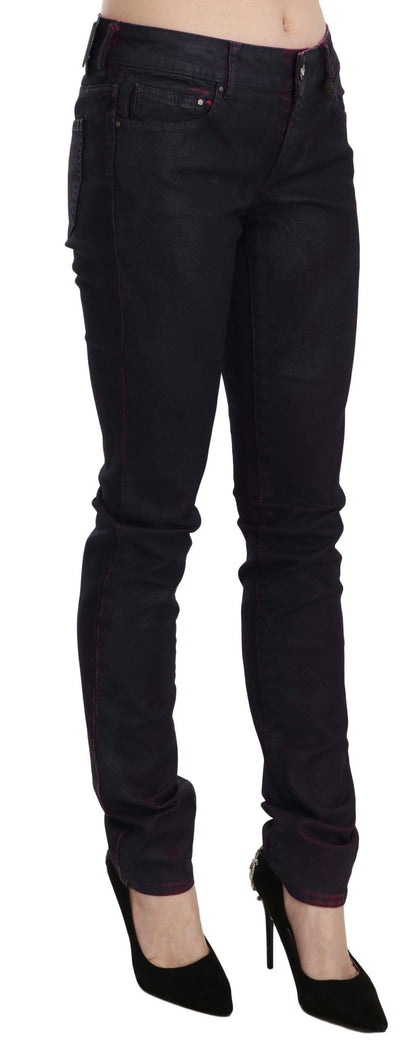  - Chic Black Low Waist Skinny Denim