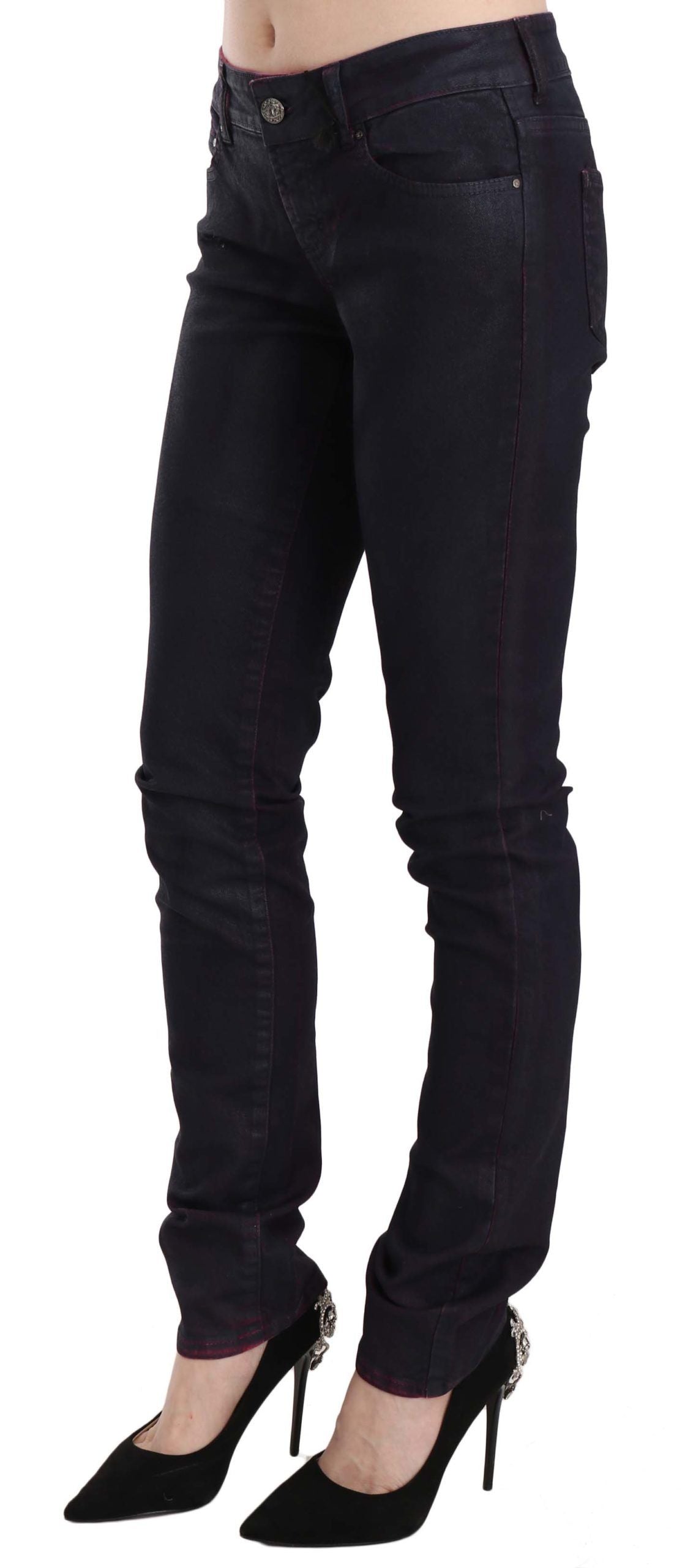  - Chic Black Low Waist Skinny Denim