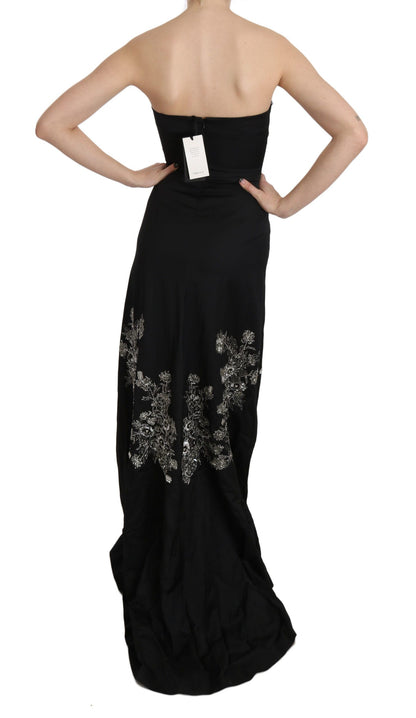  - Enchanting Black Maxi Flare Dress