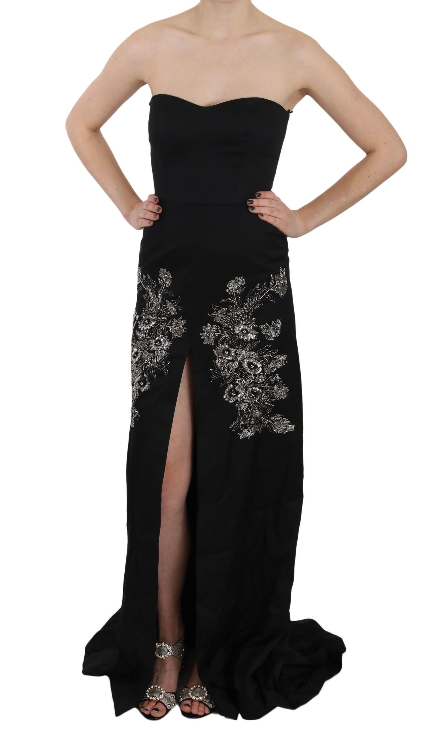  - Enchanting Black Maxi Flare Dress