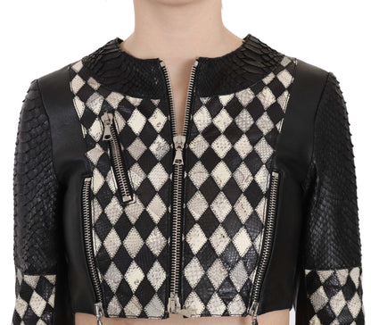  - Chic Biker-Inspired Cropped Leather Jacket