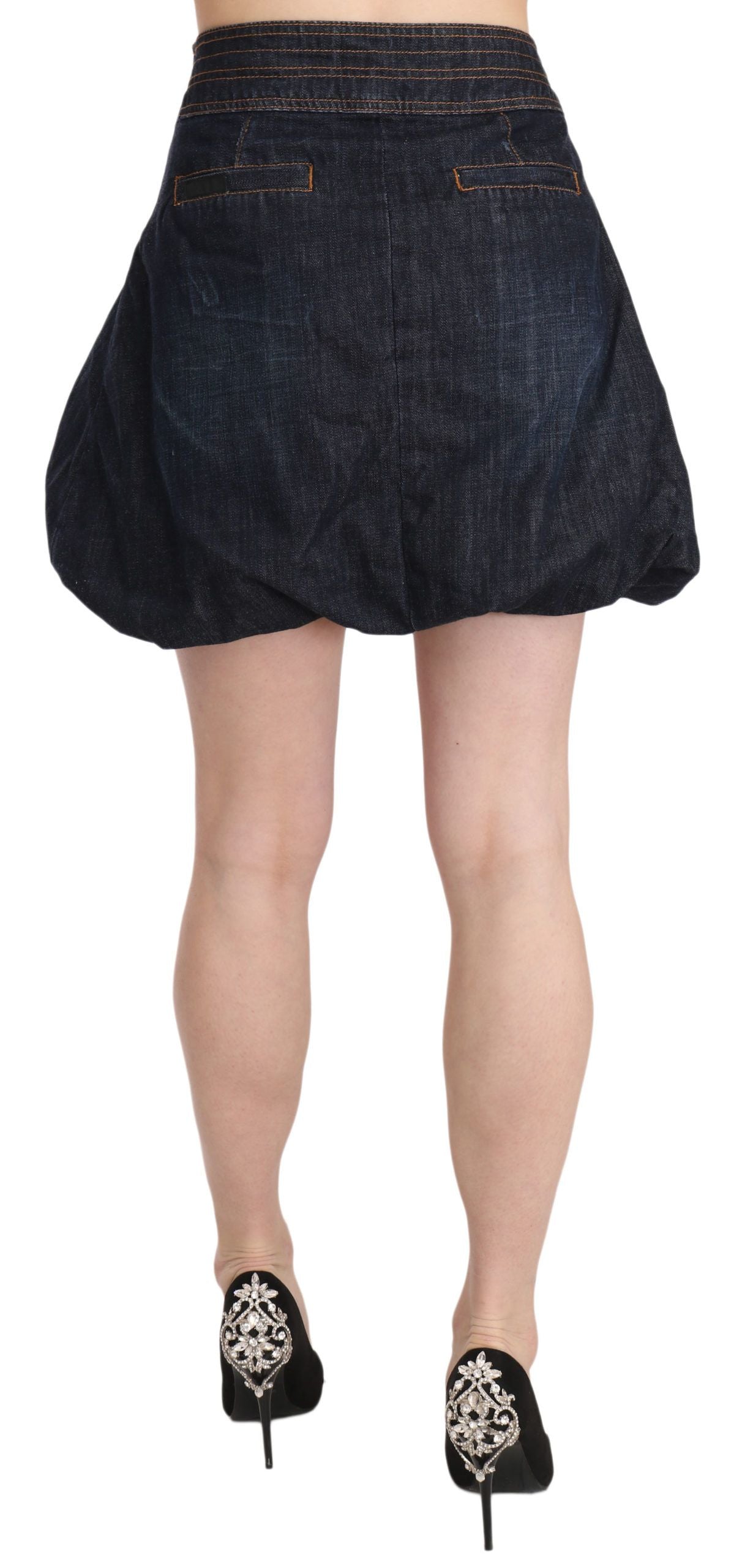  - Chic Dark Blue A-Line Mini Skirt