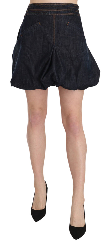  - Chic Dark Blue A-Line Mini Skirt