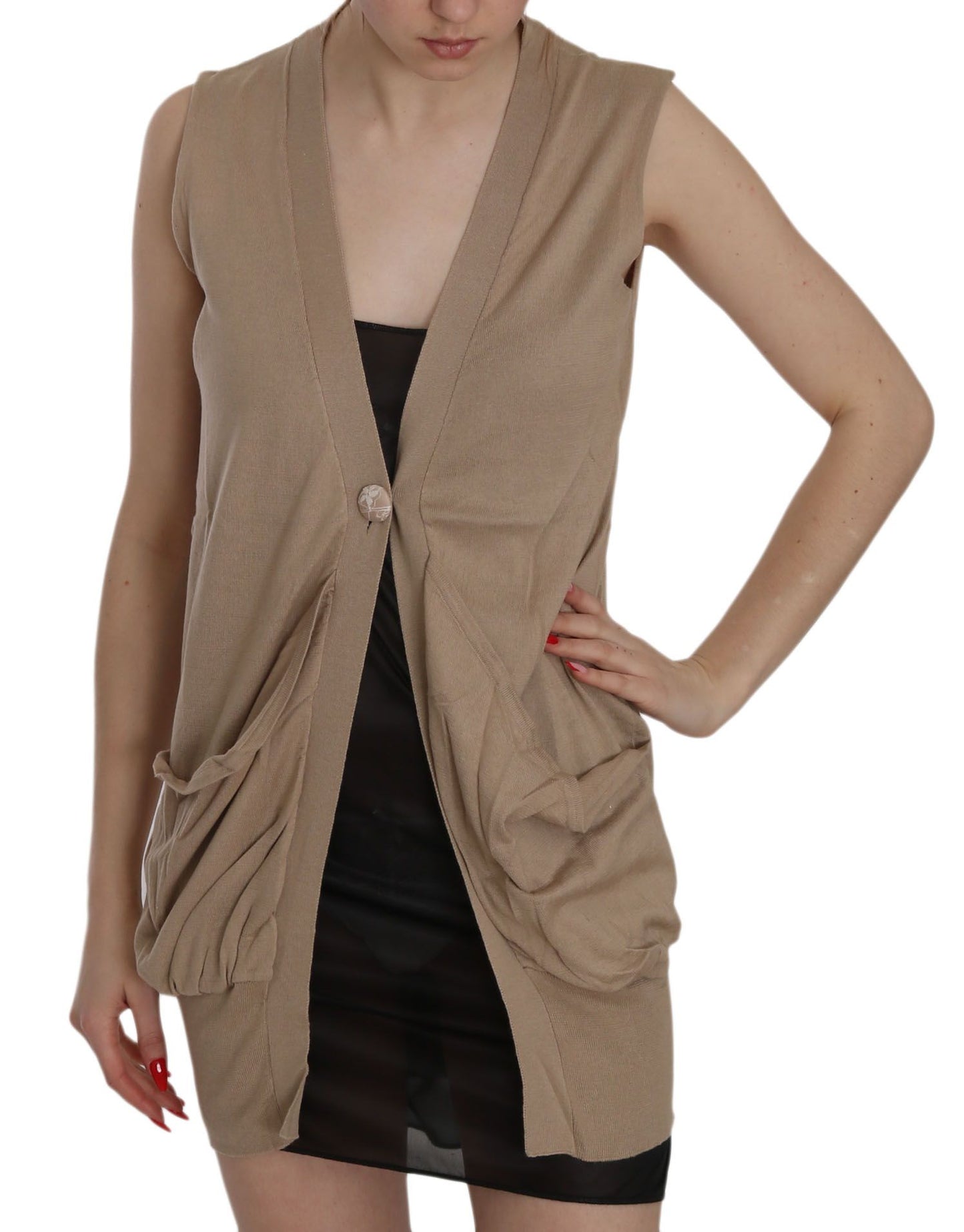  - Elegant Sleeveless Cotton Vest