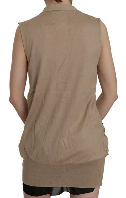  - Elegant Sleeveless Cotton Vest