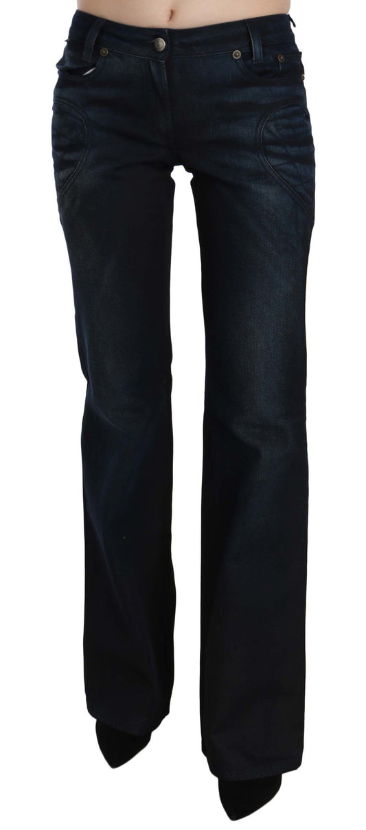  - Chic Mid Waist Straight Denim Pants