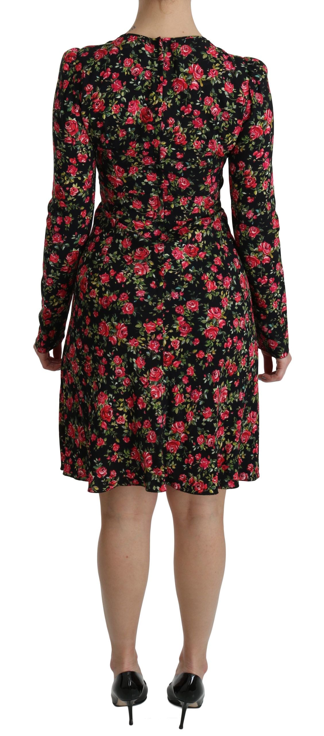  - Floral A-Line Viscose Knee Length Dress