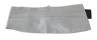  - Elegant Silk Gray Cummerbund