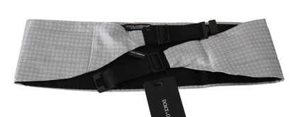  - Elegant Gray Silk Cummerbund