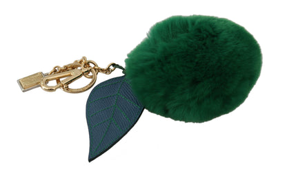  - Elegant Tricolor Fur Ball Keychain