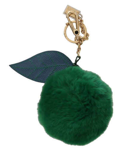  - Elegant Tricolor Fur Ball Keychain