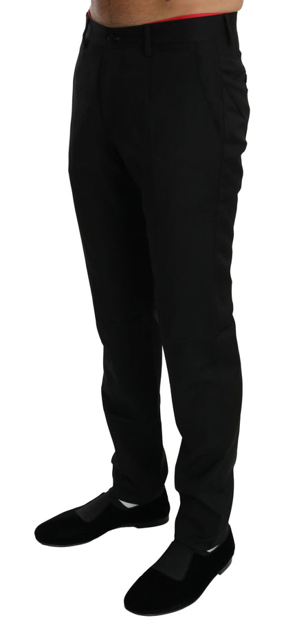  - Elegant Black Wool Dress Pants