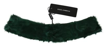  - Luxurious Green Lambskin Scarf for Women