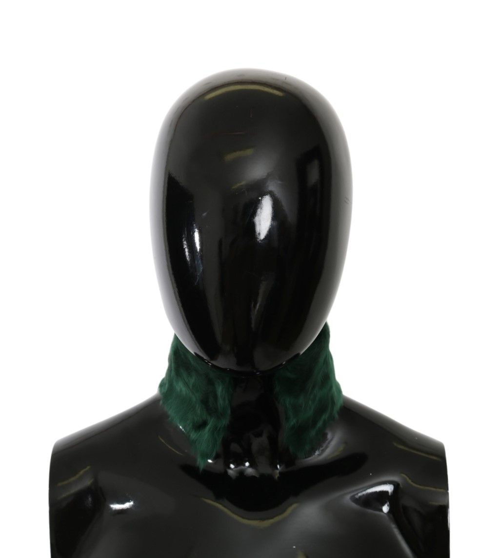  - Luxurious Green Lambskin Scarf for Women