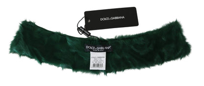  - Luxurious Green Lambskin Scarf for Women