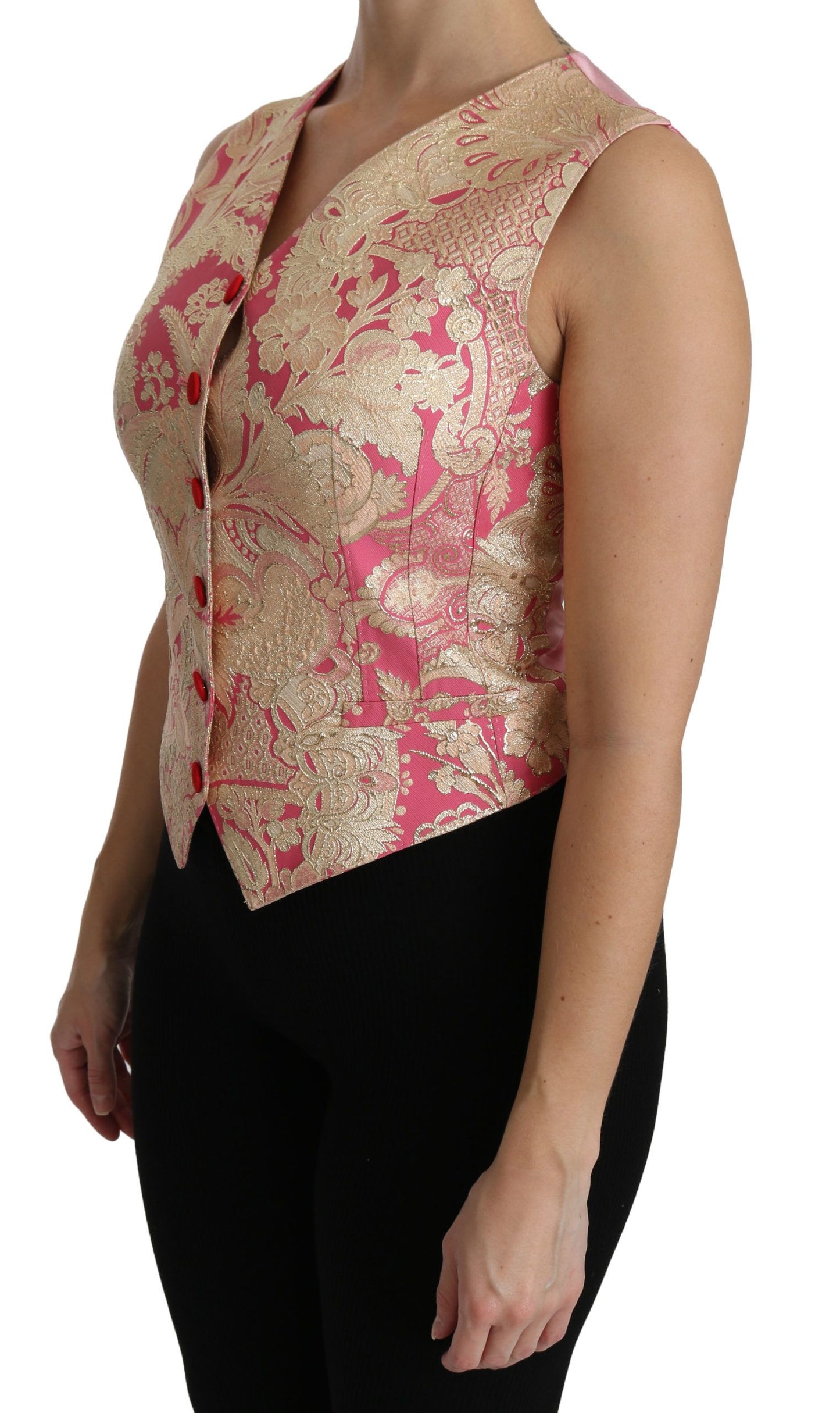  - Elegant Silk Blend V-Neck Vest Top