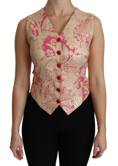  - Elegant Silk Blend V-Neck Vest Top