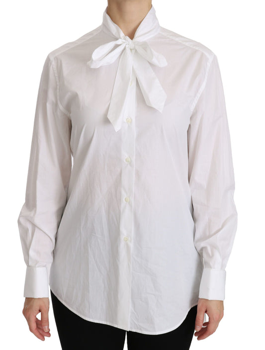  - Elegant White Turtle Neck Polo Top