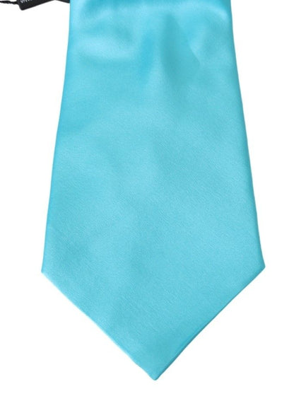  - Stunning Light Blue Silk Men's Tie