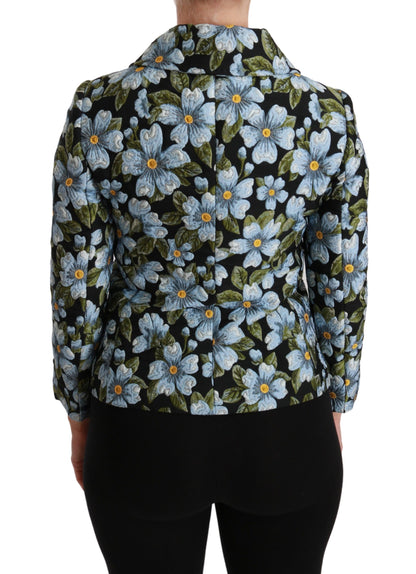 Elegant Floral Brocade Blazer Coat Jacket - The Luxe Alliance