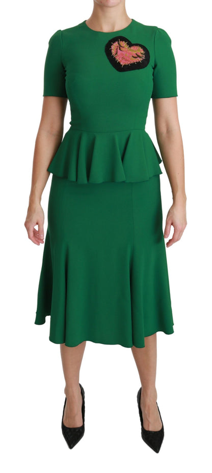  - Enchanted Green Mermaid Midi Dress