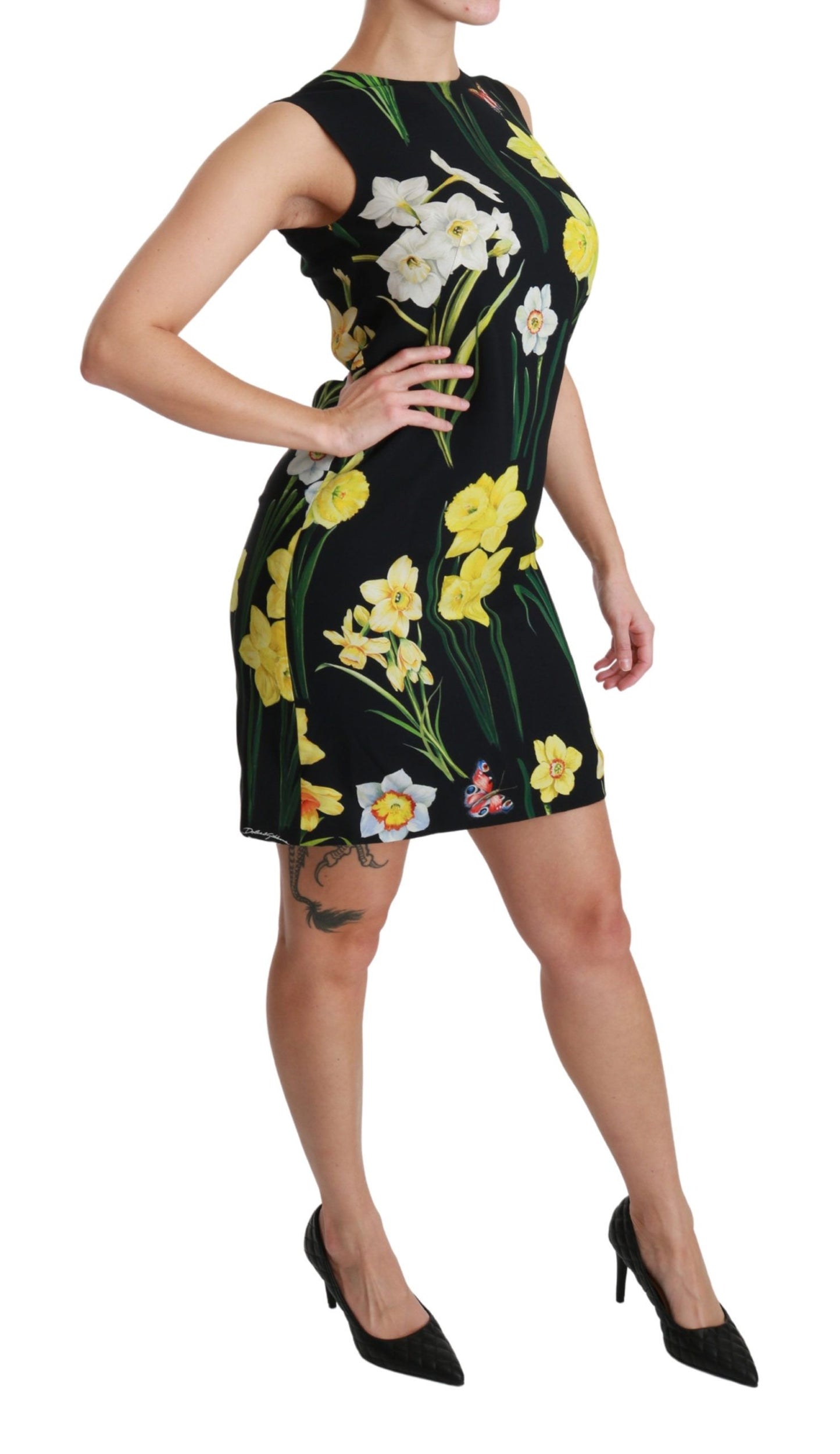  - Floral Sheath Mini Dress - Elegance Redefined