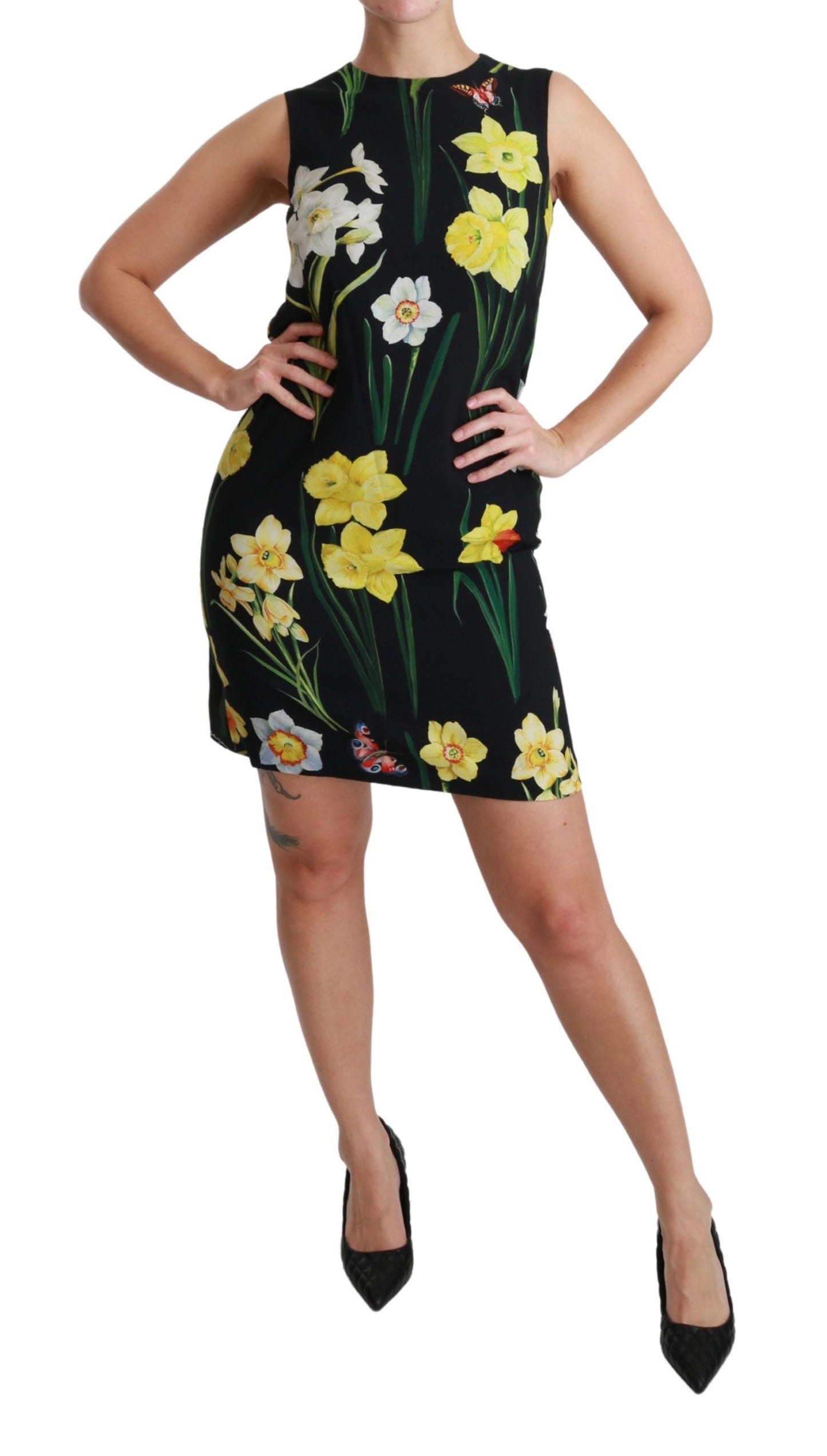  - Floral Sheath Mini Dress - Elegance Redefined