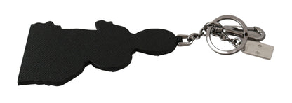  - Elegant Tricolor Leather Keychain