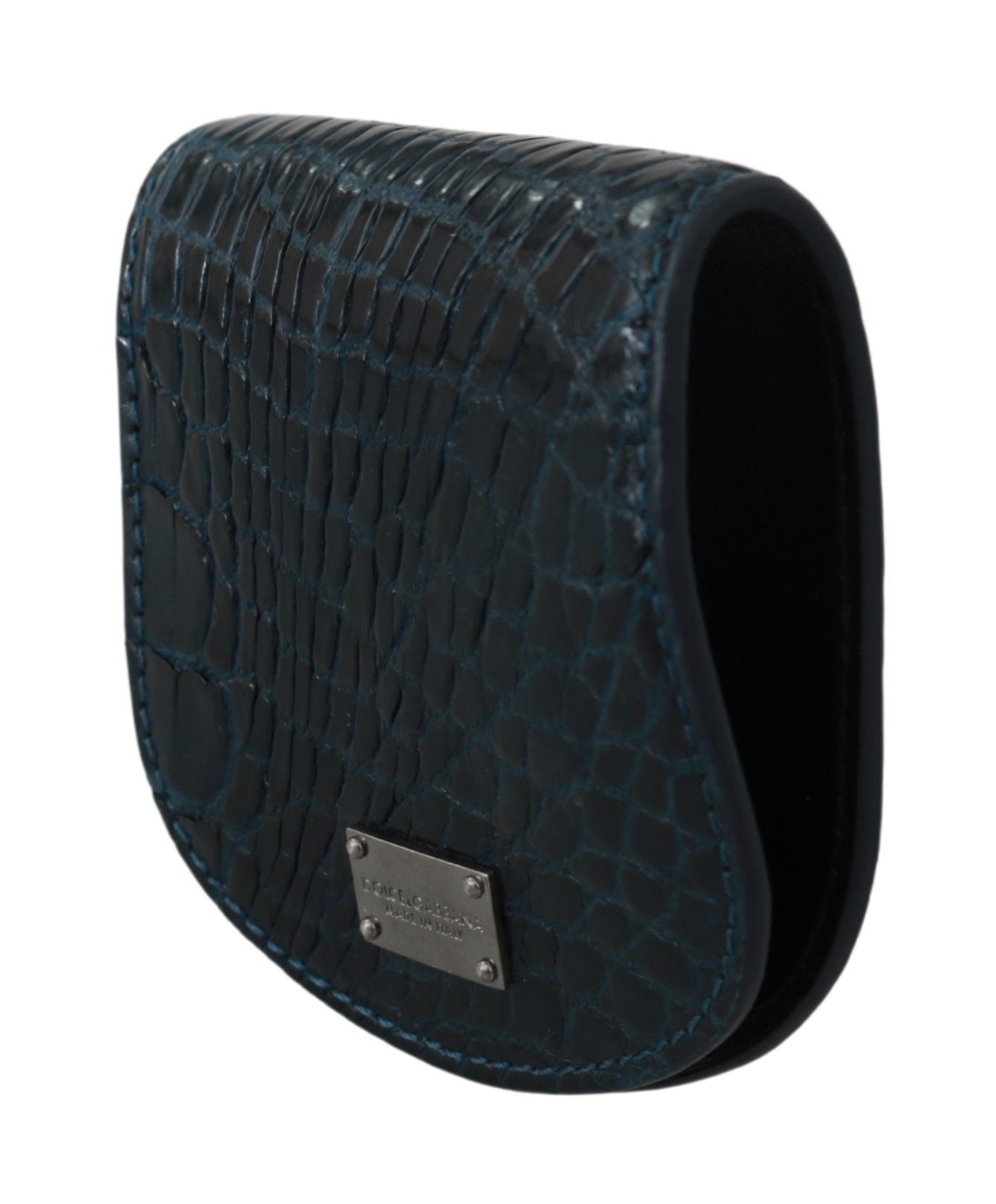 Exquisite Dark Blue Coin Case Wallet by Dolce & Gabbana