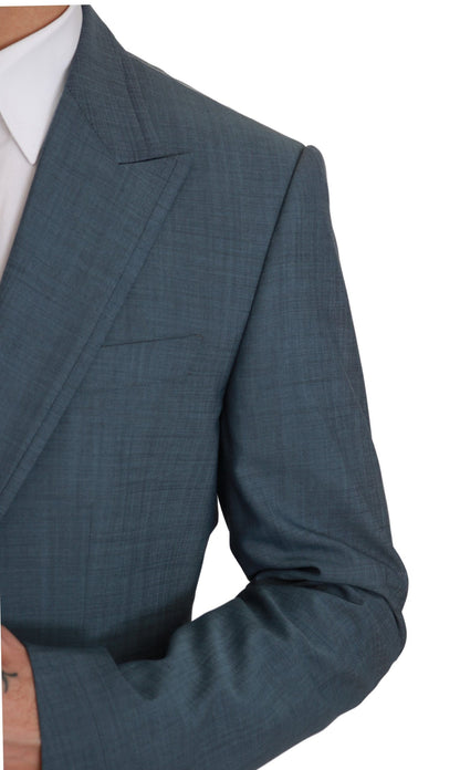  - Elegant Light Blue Slim Fit Blazer