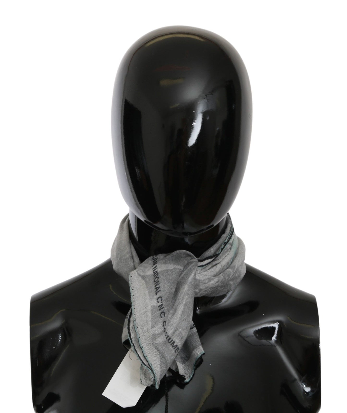 Elegant Gray Silk Scarf for Women - The Luxe Alliance