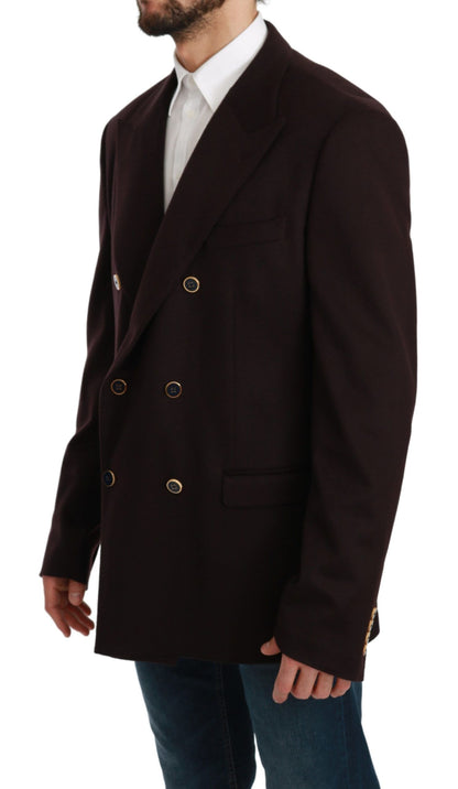  - Elegant Bordeaux Taormina Cashmere Blazer