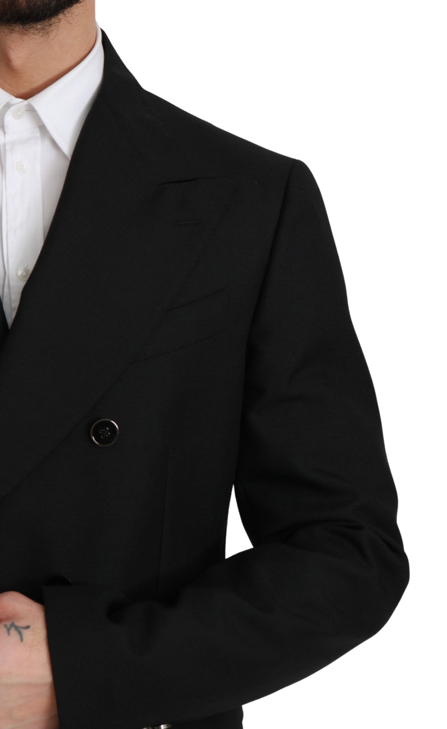  - Elegant Black Slim Fit Formal Blazer