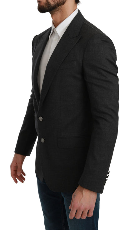  - Elegant Gray Slim Fit Formal Blazer