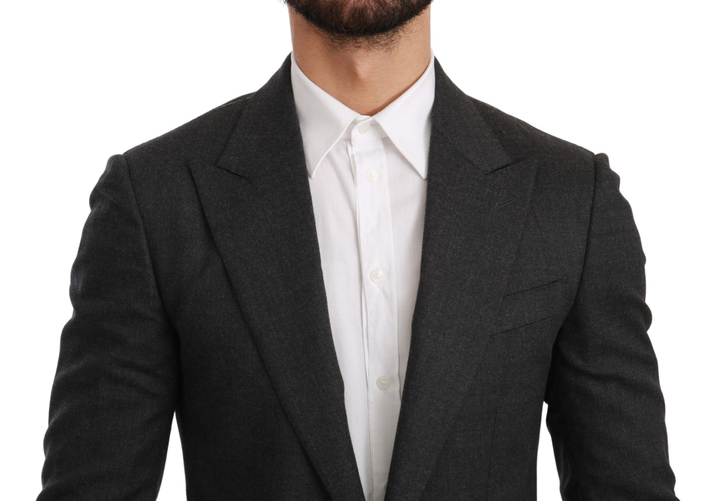  - Elegant Gray Slim Fit Formal Blazer