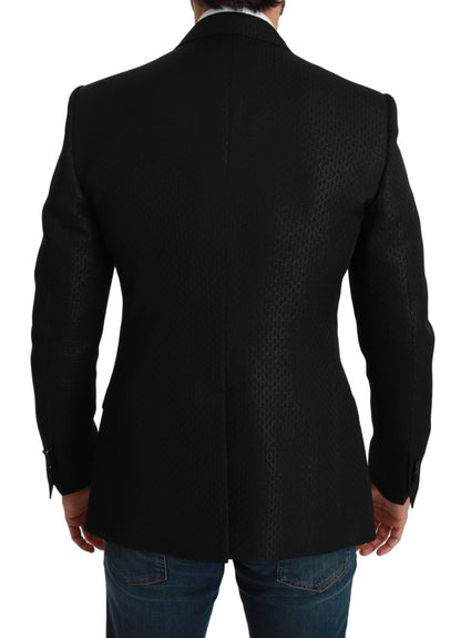  - Slim Fit Martini Black Blazer Jacket