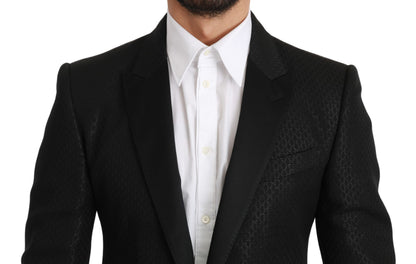  - Slim Fit Martini Black Blazer Jacket