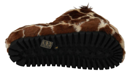  - Gorgeous Giraffe Pattern Slides Slippers for Comfort