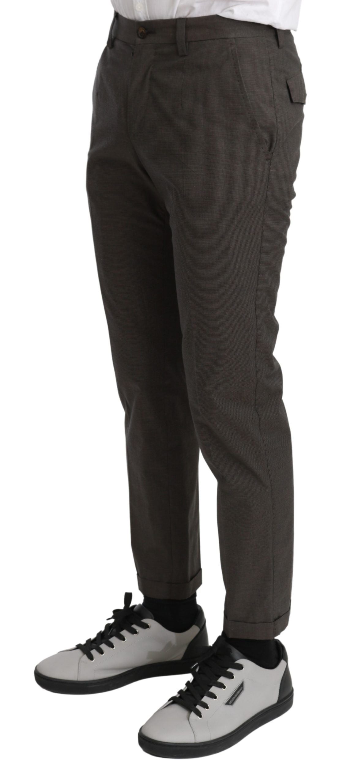  - Elegant Brown Casual Pants