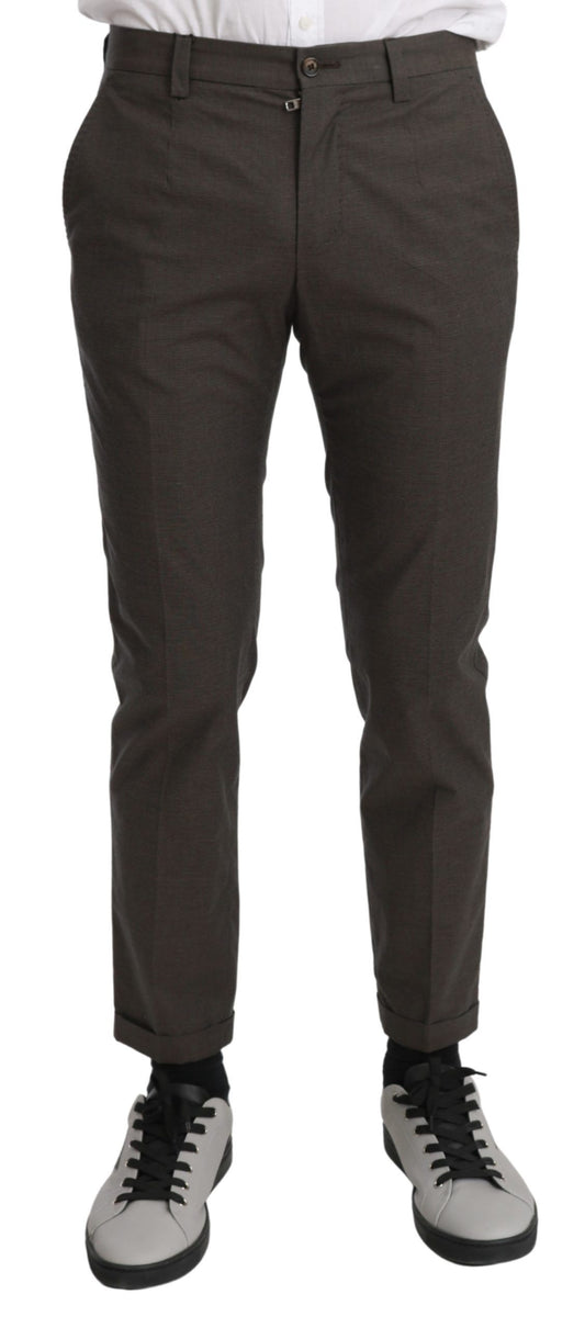  - Elegant Brown Casual Pants