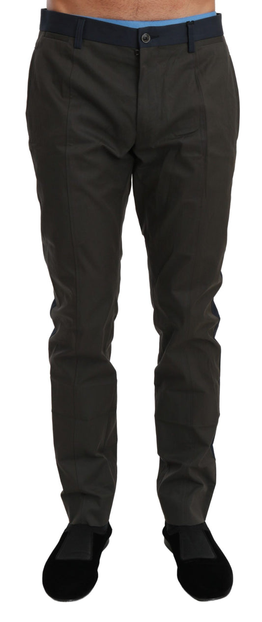  - Elegant Slim Fit Striped Casual Pants