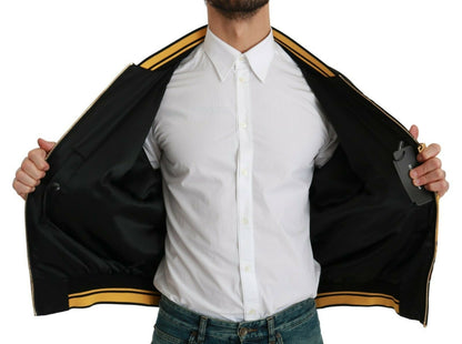  - Multicolor Motive Bomber Style Jacket