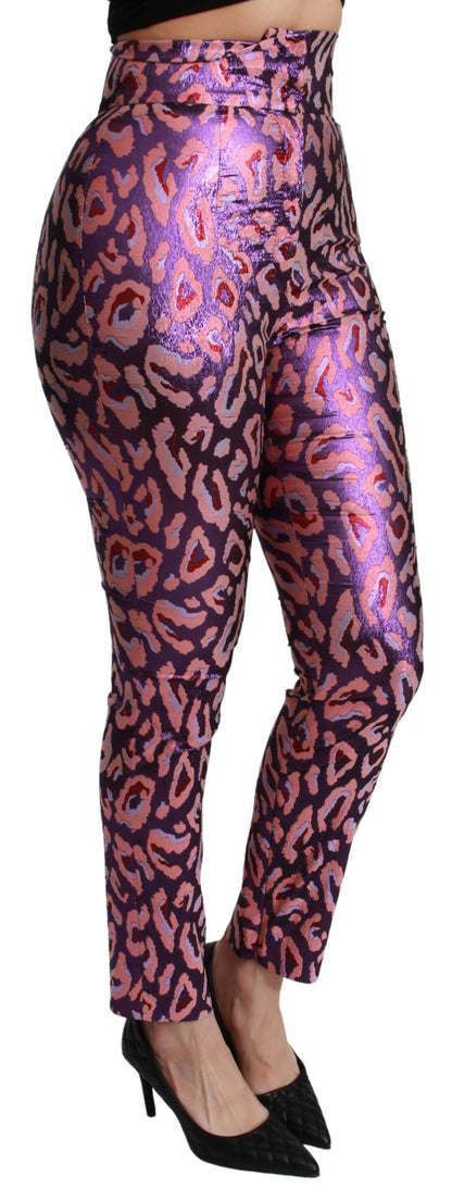 - Chic Cropped High Waist Silk Blend Pants