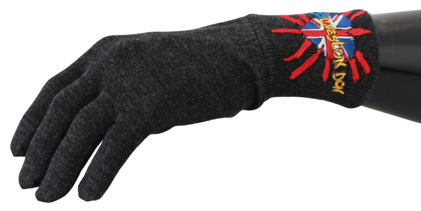 Gray Virgin Wool Unisex Gloves - The Luxe Alliance