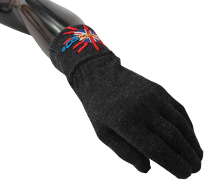 Gray Virgin Wool Unisex Gloves - The Luxe Alliance