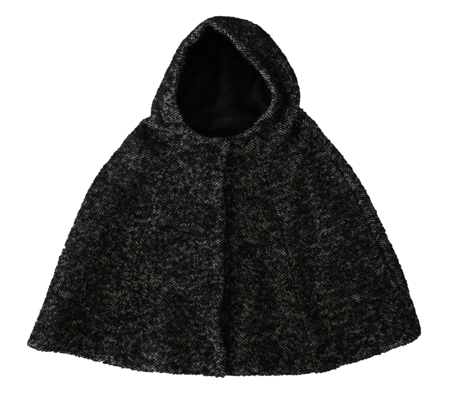 Elegant Gray Wool Hooded Scarf by Iconic Italian Label - The Luxe Alliance