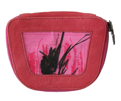  - Elegant Pink Fabric Coin Wallet