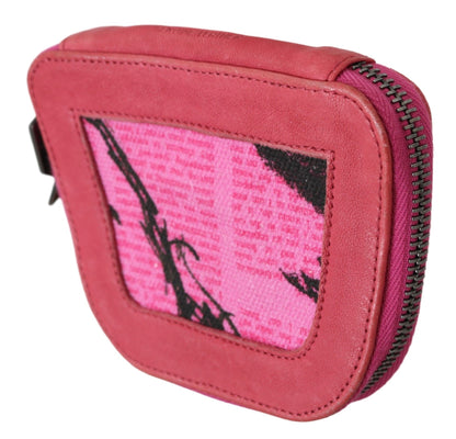  - Elegant Pink Fabric Coin Wallet