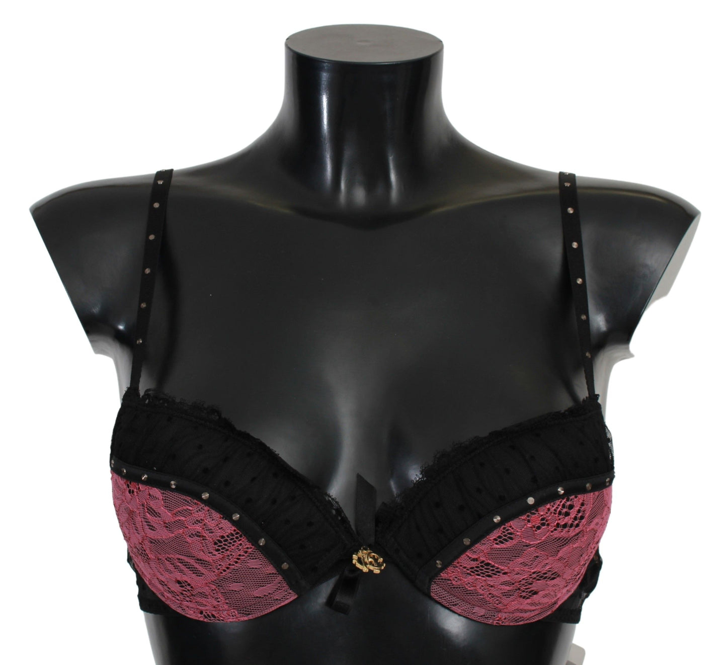  - Elegant Black Lace Push-Up Bra